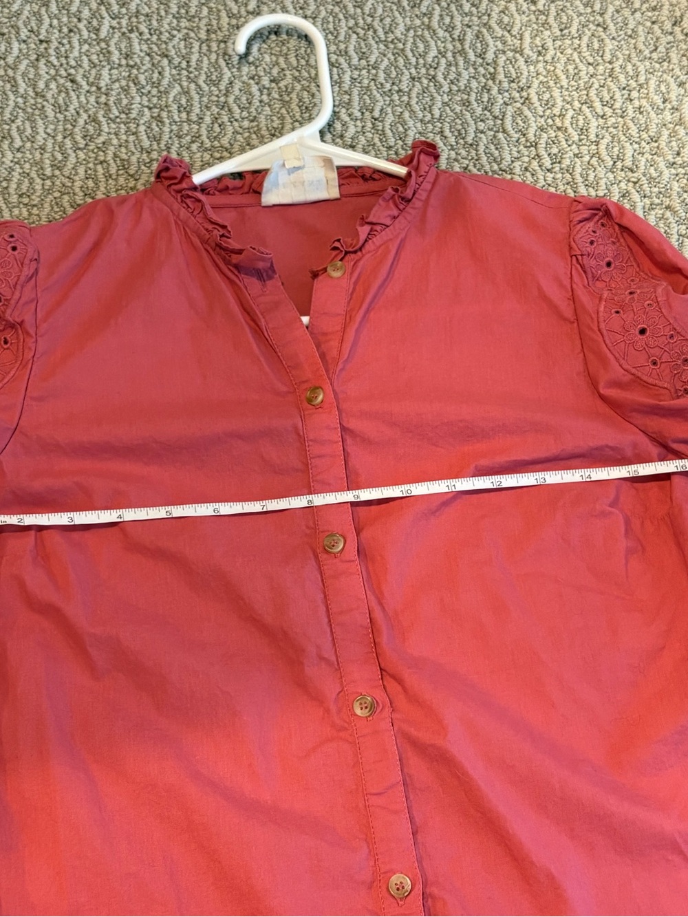Sezane Zoelie Shirt Rosewood - Size 6 - Picture 10 of 10